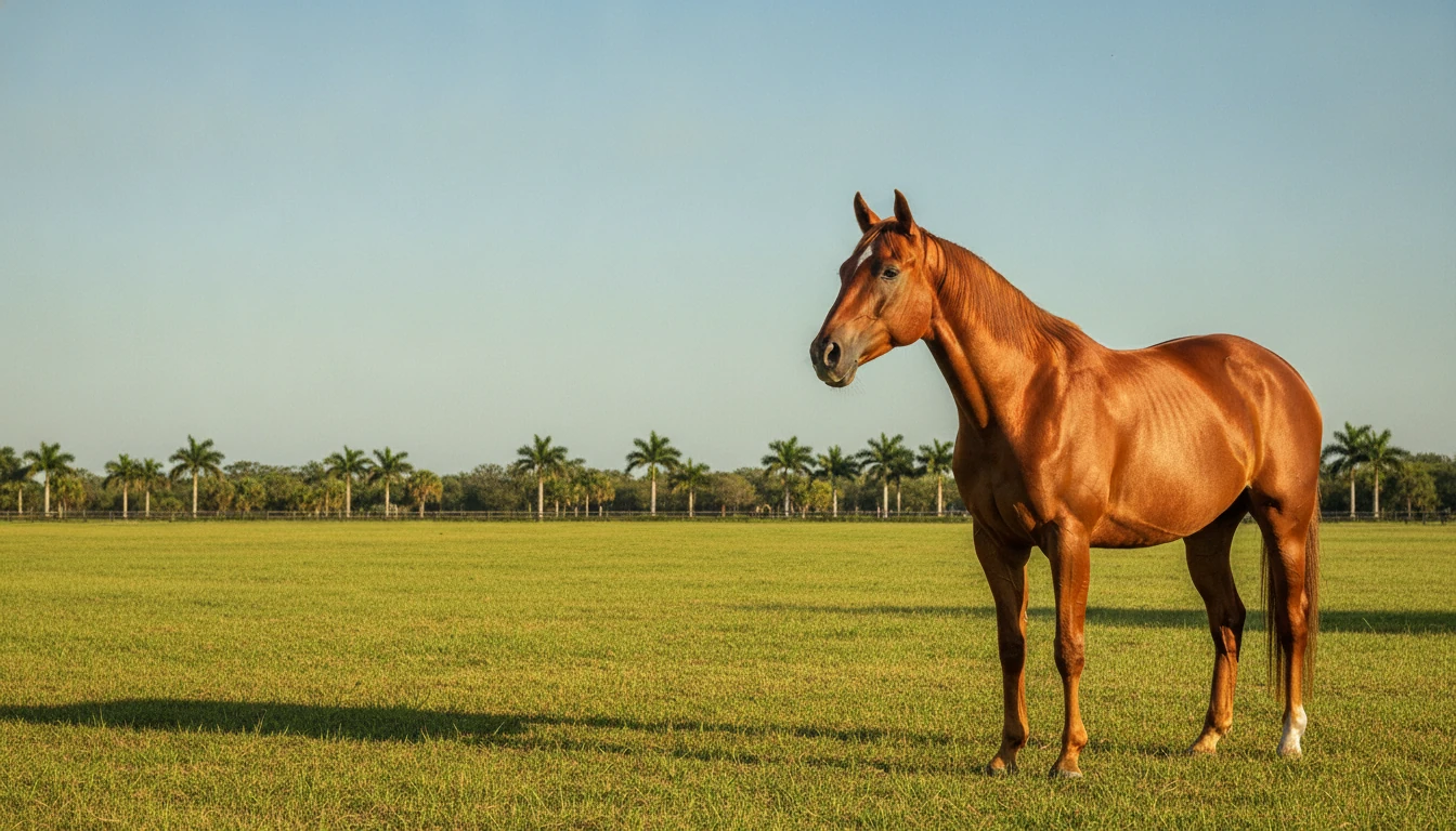 A horse cared for by Briarwood Equine Associates in South Florida